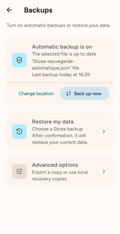 Backups