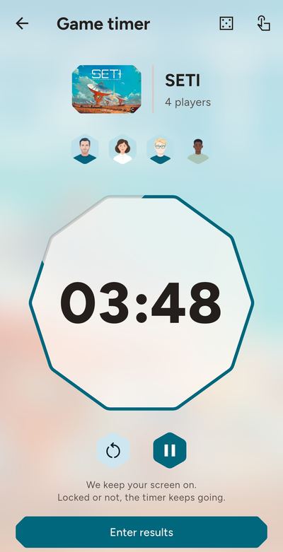 The game timer