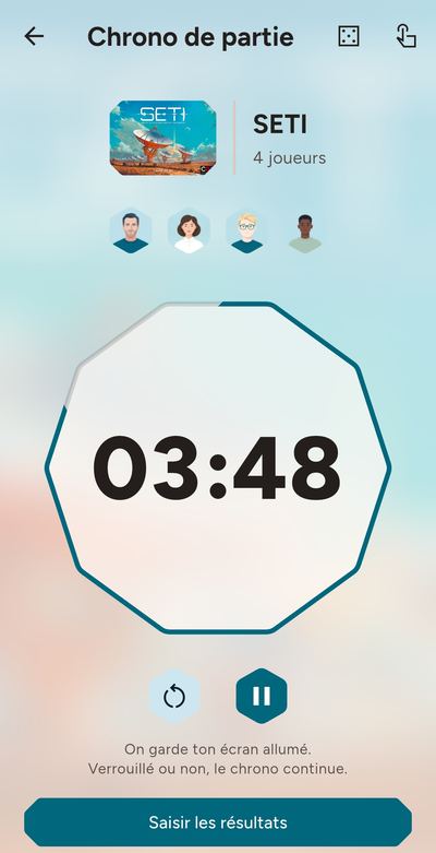 Le chrono de partie
