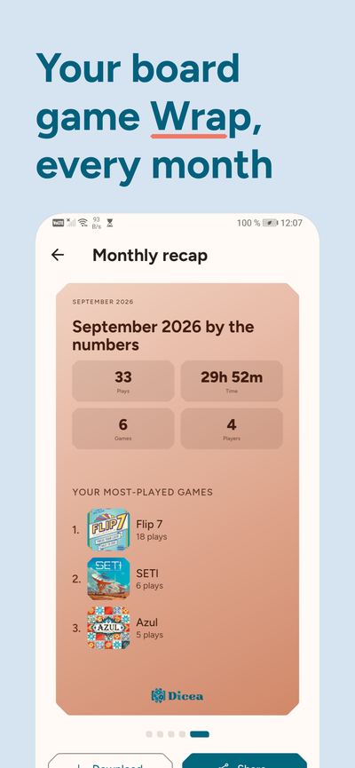 Your board game Wrap, every month