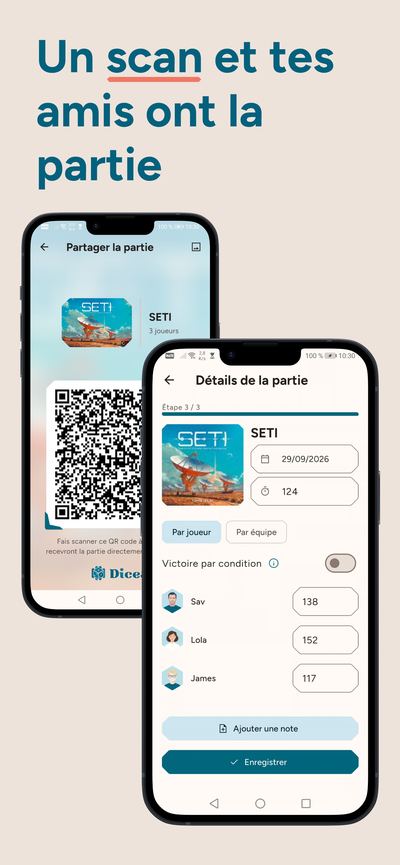 Un scan et tes amis ont la partie
