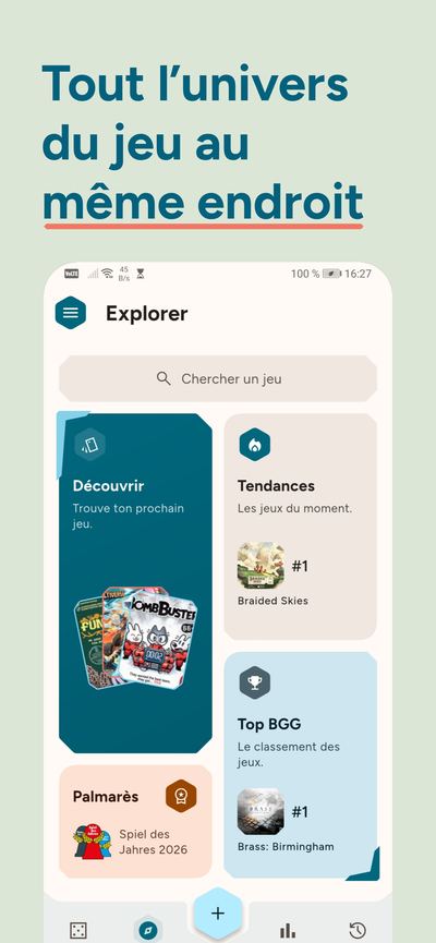 Tout l'univers du jeu au même endroit